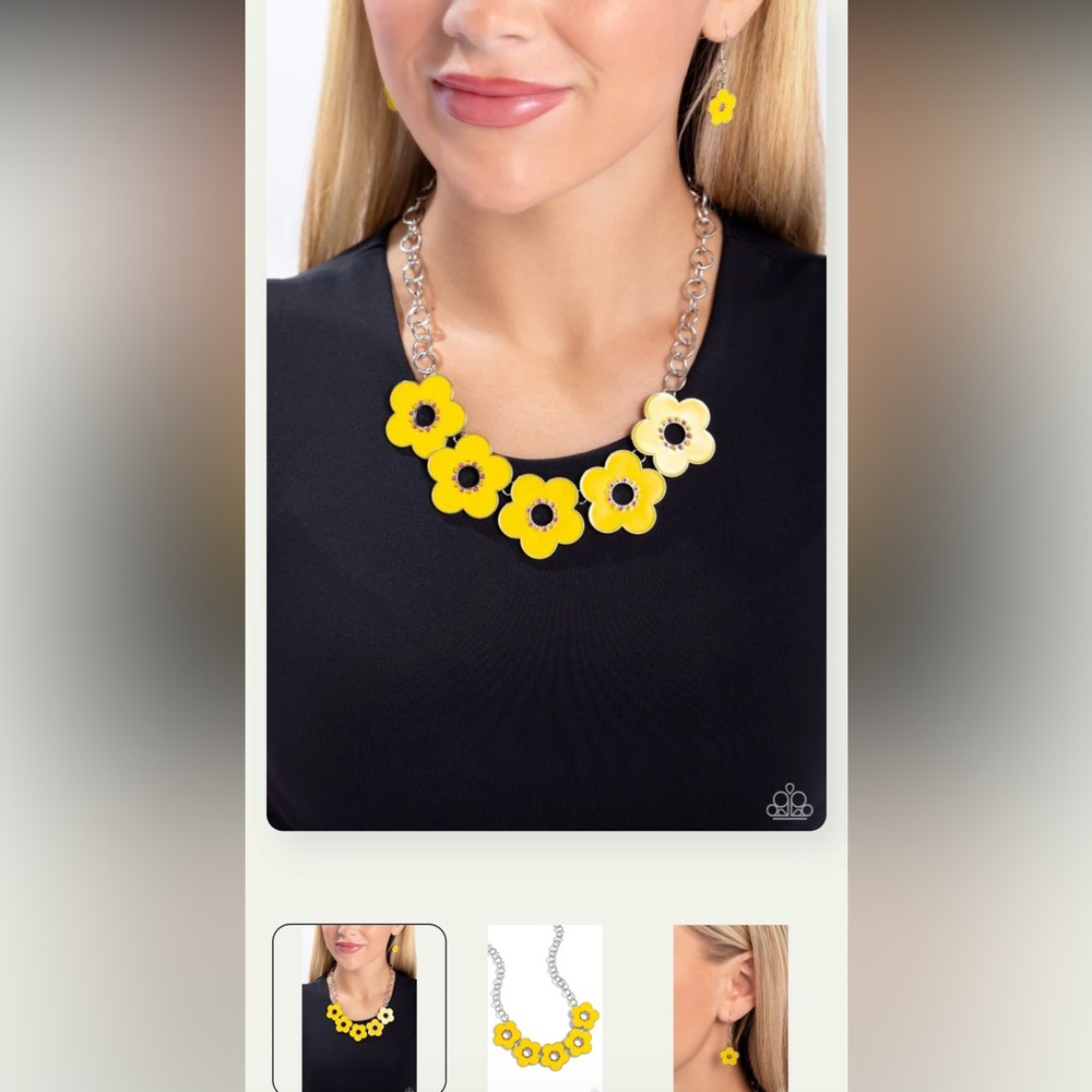 🌼🤗🌼 “CARTOON COUTURE” YELLOW NECKLACE WITH FREE EARRINGS ~ PAPARAZZI❗️ 🌼🤗🌼 - Picture 5 of 5